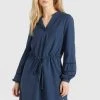 Khujo SORELTA - Vestido Informal - Dunkelblau, Mujer