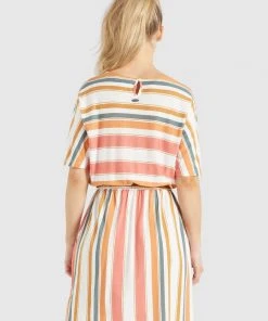 Khujo GABY - Vestido Ligero - Mehrfarbig Gestreift, Mujer -KHUJO Tienda de4fadc103e940c3bc847367f2849b17