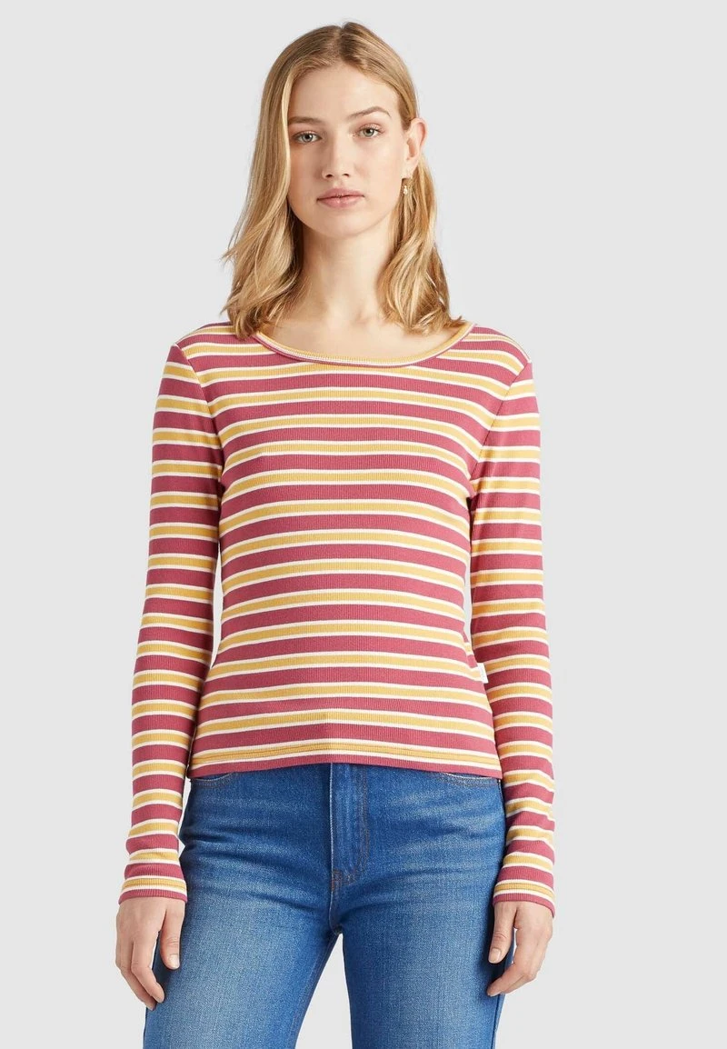 SICHUAN - Camiseta de manga larga - rosa-ocker gestreift Khujo SICHUAN - Camiseta De Manga Larga - Rosa-ocker Gestreift, Mujer -KHUJO Tienda deb68a7a30954cea8ab2181dc42823fb