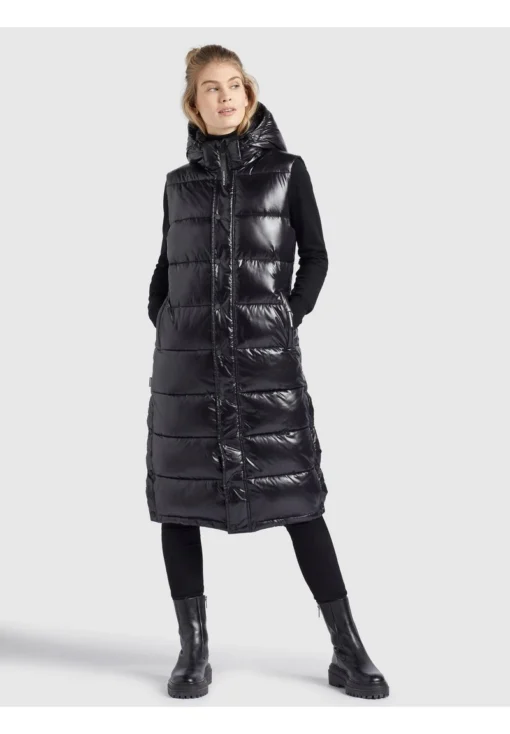 Khujo MAGNETA SHINY - Chaleco - Schwarz, Mujer -KHUJO Tienda df2494fe45874d059fa282d8ec488cec