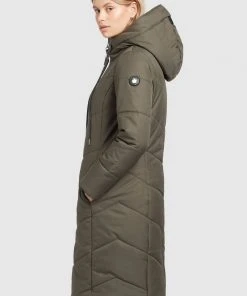 Khujo ARIBAY - Abrigo De Invierno - Dunkeloliv, Mujer -KHUJO Tienda df2b679034bc43e5b8bd2993aaf442c3