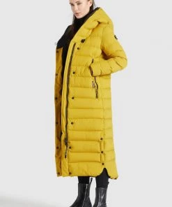 Khujo DIWANA MATT - Abrigo De Invierno - Gelb, Mujer -KHUJO Tienda e040945d928b47b8b7078e56dcde0ee1