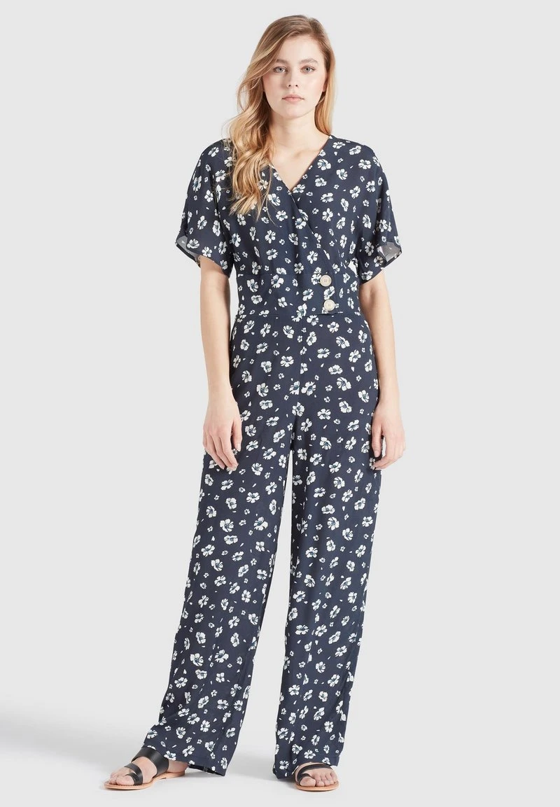 BORGIA - Mono - blau-weiß geblümt Khujo BORGIA - Mono - Blau-weiß Geblümt, Mujer -KHUJO Tienda e1e23a7efd31444296aa5f721efdb59a