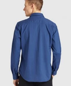 Khujo ROGER - Camisa - Blue, Hombre -KHUJO Tienda e3de1e1b2c57448eb045c6ee617fcd48