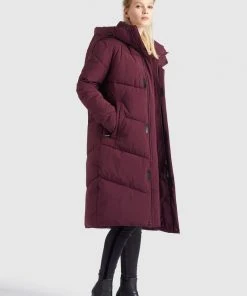 Khujo TORINO - Abrigo De Invierno - Weinrot, Mujer -KHUJO Tienda e442acae11c94b68a7315d551bc118e1