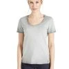 Khujo PERGOLA - Camiseta Básica - Grau, Mujer