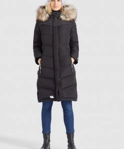 Khujo LUBECK LONG4 - Abrigo De Invierno - Schwarz, Mujer