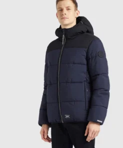Khujo UDAY - Chaqueta De Invierno - Dunkelblau, Hombre