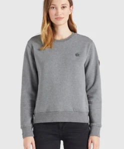 Khujo LISEL - Sudadera - Grau Meliert, Mujer