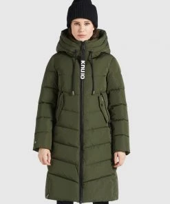 Khujo AYLEENA2 - Abrigo De Invierno - Dunkeloliv, Mujer