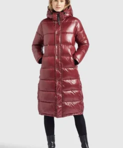 Khujo CORINNA - Abrigo De Invierno - Weinrot Glänzend, Mujer