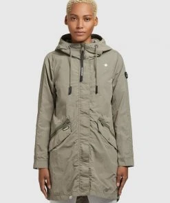 Khujo GAMES - Parka - Graugrün, Mujer