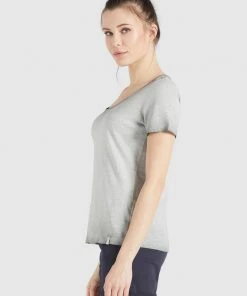 Khujo PERGOLA - Camiseta Básica - Grau, Mujer -KHUJO Tienda f193358404e54d9d9fa1f209ed4c0d88