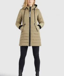 Khujo SHINE - Abrigo De Invierno - Beige, Mujer