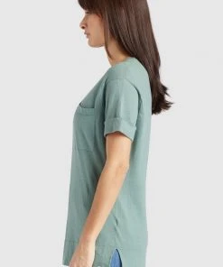 Khujo ALLMUT - Camiseta Básica - Mint, Mujer -KHUJO Tienda f268937326e6468cab528c905818f9c9