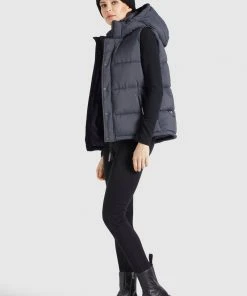 Khujo MARGARIDA MATT - Chaleco - Grau, Mujer -KHUJO Tienda f44e1e6d9a954394b3c7c2407bc50765