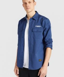 Khujo ROGER - Camisa - Blue, Hombre -KHUJO Tienda f6a4824392454f249673e1fe824f5933