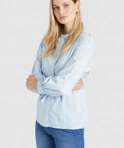 Khujo RAMYA - Camisa - Light Blue, Mujer