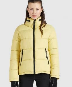 Khujo BLONDIE - Chaqueta De Invierno - Hellgelb, Mujer