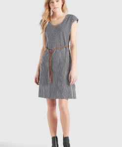 Khujo LEIFA - Vestido Informal - Dunkelblau-weiß Gestreift, Mujer 7 Khujo LEIFA - Vestido Informal - Dunkelblau-weiß Gestreift, Mujer -KHUJO Tienda fb1a0eb46bf8452b84f50535030081ef