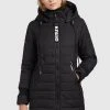 Khujo SHINE2 STRUCTURED - Abrigo De Invierno - Schwarz, Mujer