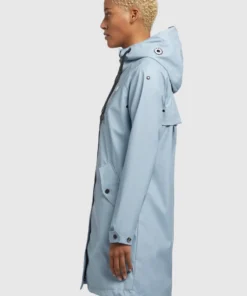 Khujo ODELIE - Impermeable - Hellblau, Mujer -KHUJO Tienda fbaad5ff4a1e4fdfb664473f8b694e5b