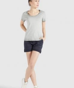 Khujo PERGOLA - Camiseta Básica - Grau, Mujer -KHUJO Tienda fc0491f3bec4431296249700ae858b39