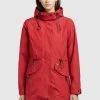 Khujo FELINA - Impermeable - Rot, Mujer