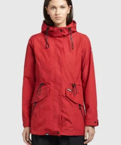 Khujo FELINA - Impermeable - Rot, Mujer