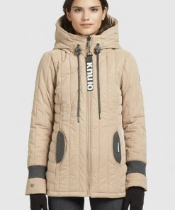Khujo TWEETY PRIME5 PEACHED - Chaqueta De Entretiempo - Beige, Mujer