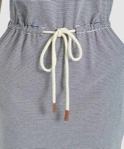 Khujo ANNEMARIE - Vestido Ligero - Weiß-blau Gestreift, Mujer -KHUJO Tienda fda51993f890480cbec34ba5ae964810